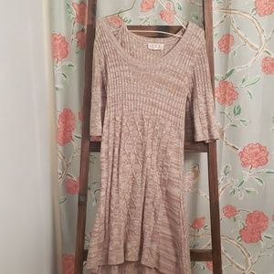 Short sleeve sweater dress